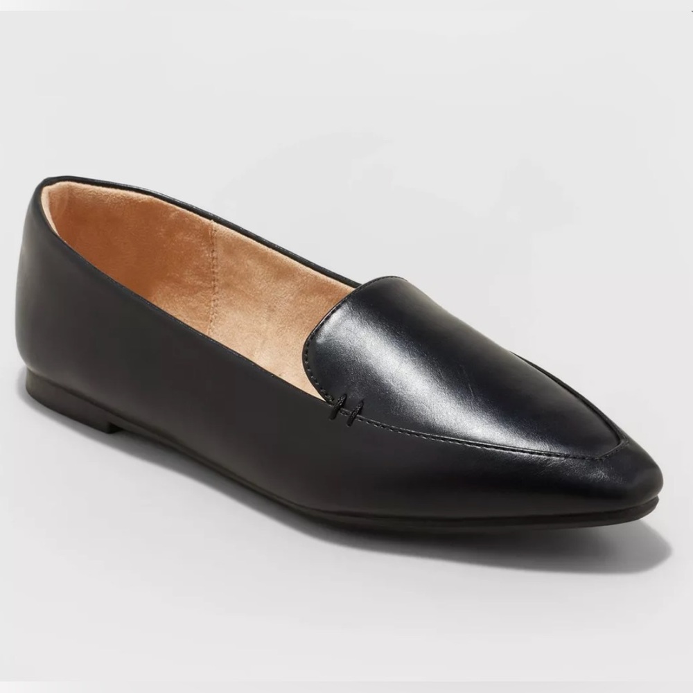 NWT Women's Hayes Loafer Flats with Memory Foam Insole - A New Day™ Black size 7